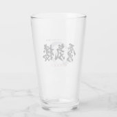 漢字の蜃気楼/ミラージュ 和の書体デザイン タンブラーグラス (裏面)