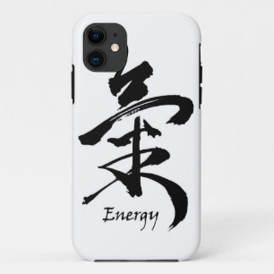 漢字の記号のエネルギーまたはキーのアジア人の書道 iPhone 11 ケース