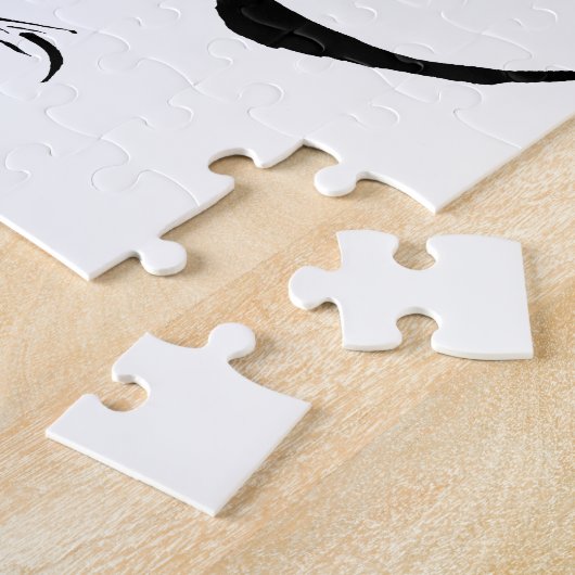 漢字の記号のドラゴンの日本ので中国のな書道 ジグソーパズル (側面)