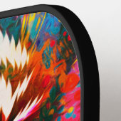 漢字の記号絵を描付きピックボールパドルタイガー ピックルボールラケット (左詳細)