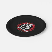 漢字の運日本の記号アート言語ワードジャパン ペーパープレート (アングル)