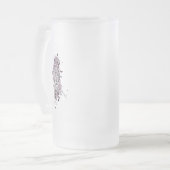 漢字を切る侍 フロストグラスビールジョッキ (正面左)