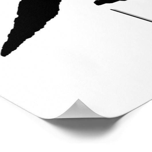 漢字アート – Love01 ポスター (角)