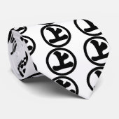 漢字キャラクター条円 ネクタイ (ロール)