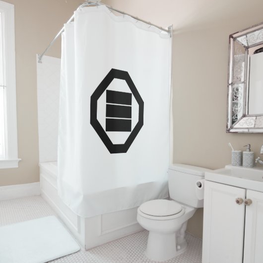 漢字キャラクター（トレイ3の場合） シャワーカーテン (インサイチュ)