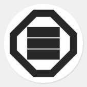 漢字キャラクター（トレイ3の場合） ラウンドシール (正面)