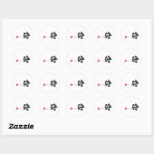 漢字サムライ日本書道 ラウンドシール (シート)