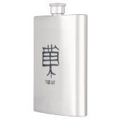 漢字ステンレス鋼フラスコを扱う フラスク (左)