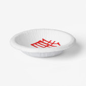 漢字トリートレッド紙丼 ペーパーボウル (傾斜あり)