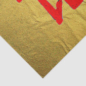 漢字トリート赤金ゴールド静脈ティッシュペーパー 薄葉紙 (詳細)