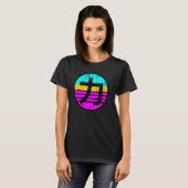 漢字パワー力チカラ記号サークル Tシャツ (正面フル)