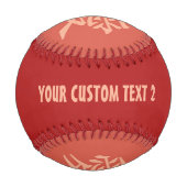 漢字ラブカスタム文字&カラー野球 野球ボール (裏面)