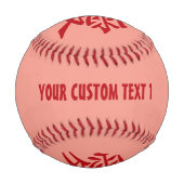 漢字ラブカスタム文字&カラー野球 野球ボール (正面)