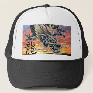 漢字中国の野球帽付きドラゴン – カスタマイズ  キャップ