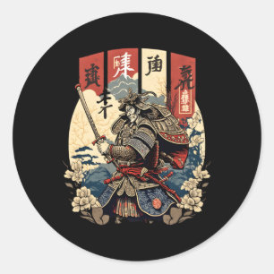 漢字刀サムライコード武士の名誉 ラウンドシール