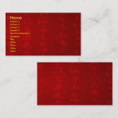 漢字名刺 名刺 (正面/裏面)