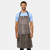 漢字文字搭載 エプロン (着用した状態)