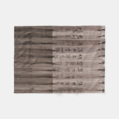 漢字文字搭載 フリースブランケット (正面(横))