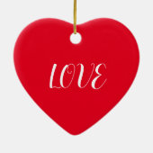 漢字日本のの書道キャラクターラブセラム セラミックオーナメント (裏面)