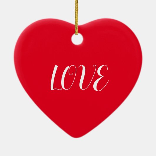 漢字日本のの書道キャラクターラブセラム セラミックオーナメント (裏面)