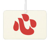 漢字日本のハート【新・心】 心 カーエアーフレッシュナー (正面)