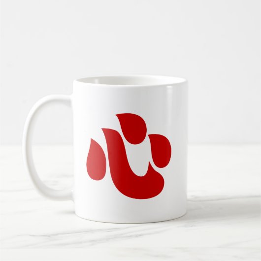 漢字日本のハート【新・心】 心 コーヒーマグカップ (左)