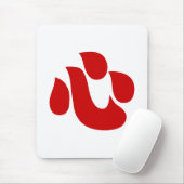 漢字日本のハート【新・心】 心 マウスパッド (マウス)