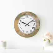 漢字日本の番号時計桜フラワーブロッサム ラージ壁時計 (ホーム)