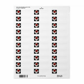 漢字禅とエンコーラブル ラベル (フルシート)