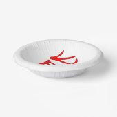 漢字美味しい赤紙丼 ペーパーボウル (傾斜あり)