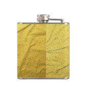 漢字美味しい赤金ゴールド静脈フラッ包まれたク フラスク (裏面)