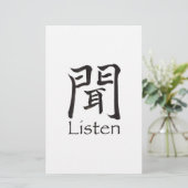 漢字聞キャラクター 便箋 (スタンド正面)