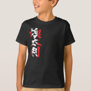 [漢字]オーストリア国旗の色と縦線 Tシャツ