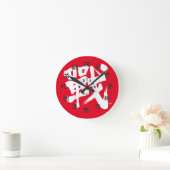 [漢字]クラシックと数字の戦い ラウンド壁時計 (ホーム)