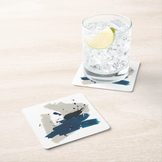 漢字 スクエアペーパーコースター (インサイチュ)