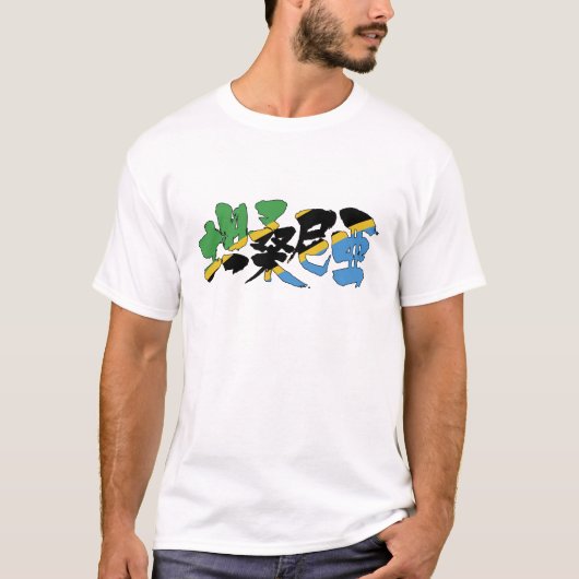 【漢字】タンザニア Tシャツ (正面)