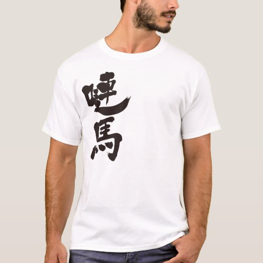 【漢字】デンマーク縦 Tシャツ (正面)