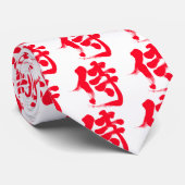 【漢字】レッドサムライ ネクタイ (ロール)