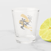 漢字 光束/光のビーム 和の書体デザイン ショットグラス (裏面)