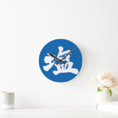 [漢字]塩 ラウンド壁時計 (ホーム)