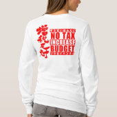 【漢字】増税型2長袖に対する Tシャツ (裏面)
