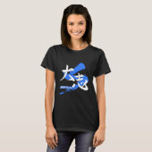 漢字 大志/野心 日本語の書道 Tシャツ (正面フル)