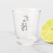 漢字 太陽の書道 ショットグラス (裏面)