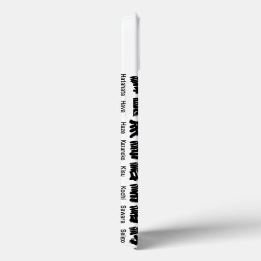 【漢字】寿司の魚種が多い Case-Mate iPhoneケース (裏面 / 右)