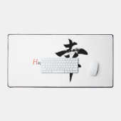 漢字 幸せ/幸福 日本語書道 デスクマット (キーボード&マウス)