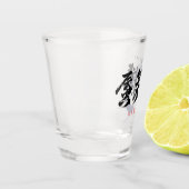 漢字 蜃気楼/ミラージュ 日本の書道 ショットグラス (左)