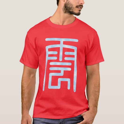 漢字「雲」 Tシャツ (正面)