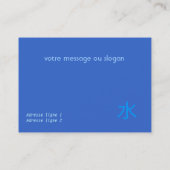 漢字Misuの水の抽象的概念 名刺 (裏面)