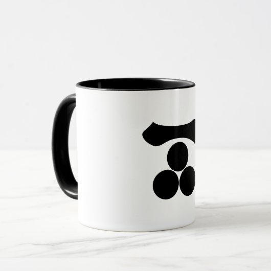 漢数字の1つ星と3つ星 マグカップ (正面左)