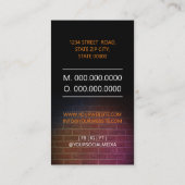 漫才師を立ち上がる 名刺 (裏面)